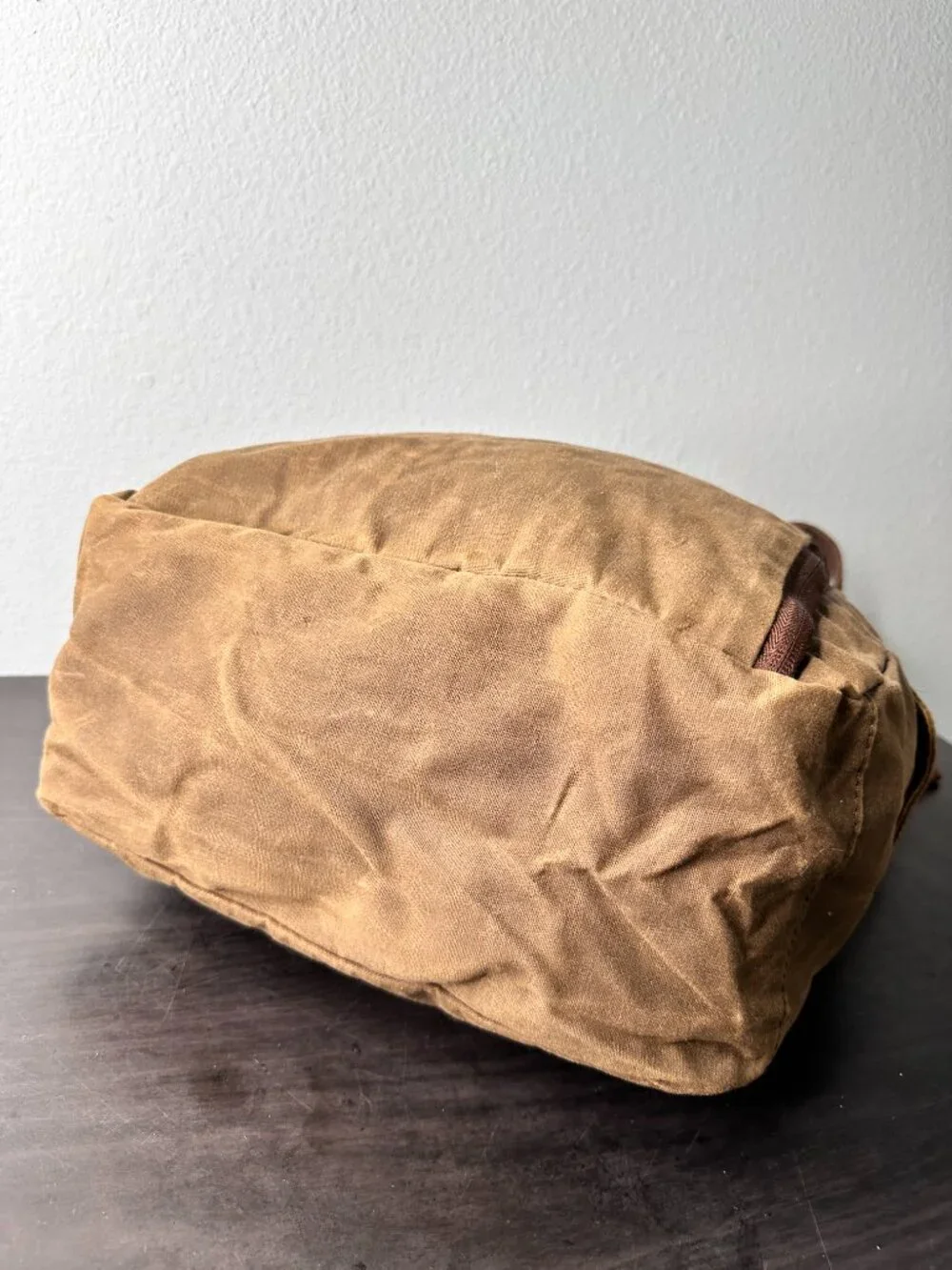 Duluth Trading Messenger Tote Brown Canvas Shoulder Bag